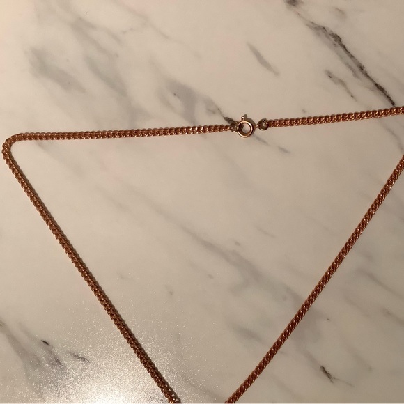 new vintage copper maple leaf medallion pendant - Picture 5 of 7